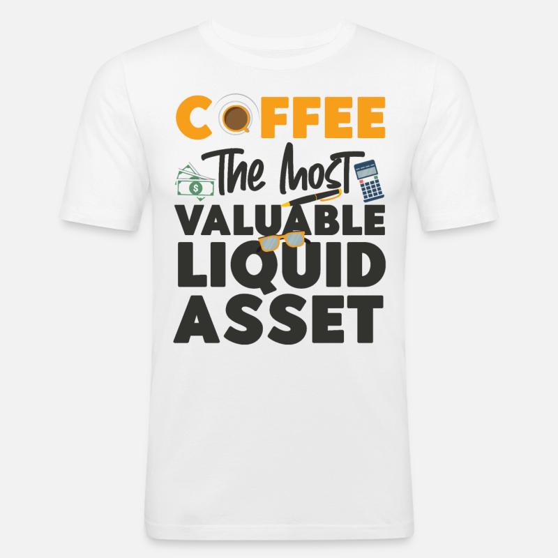 Comptable Comptable Comptable - T-shirt près du corps Homme - blanc