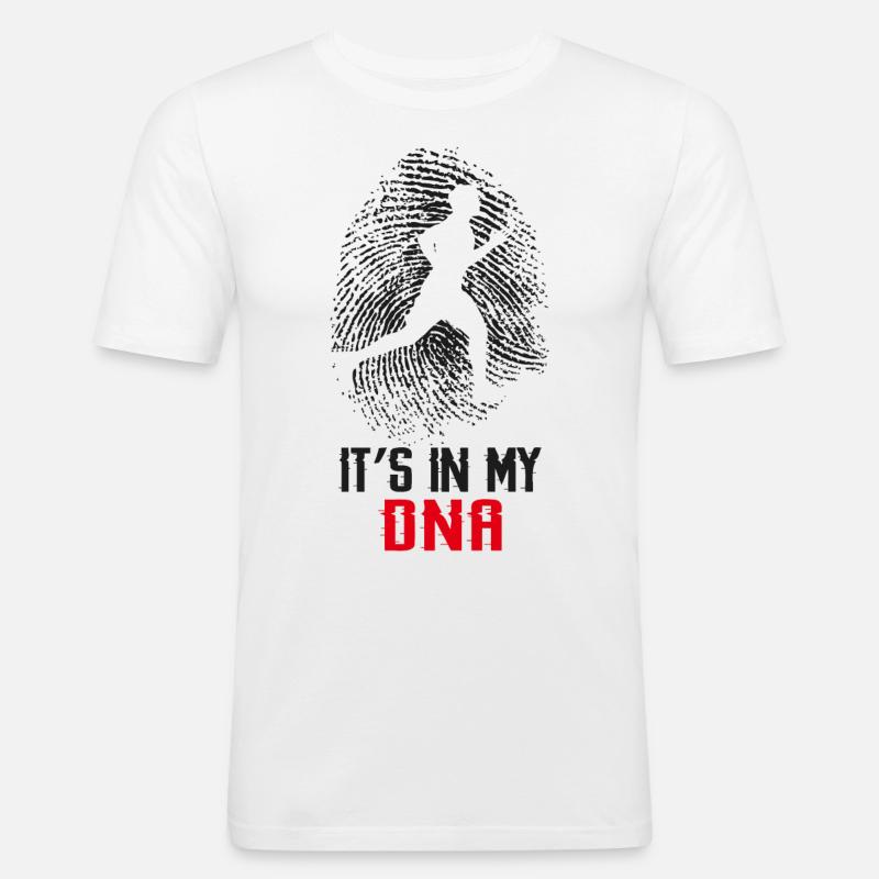 Running Runner Half Marathon - Männer Slim Fit T-Shirt - Weiß