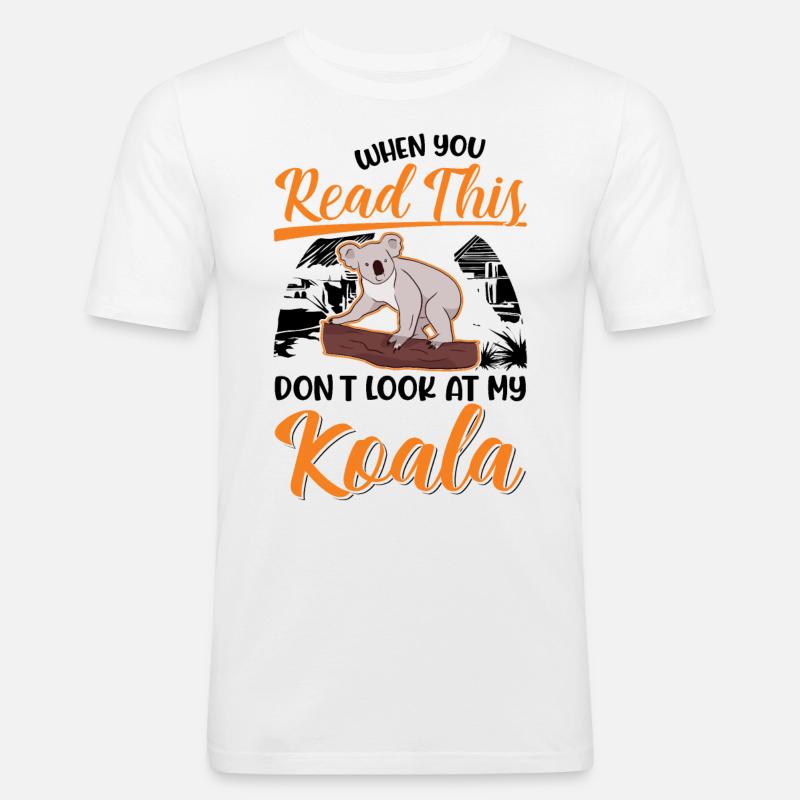 Koala Geschenk Koalabär - Männer Slim Fit T-Shirt - Weiß