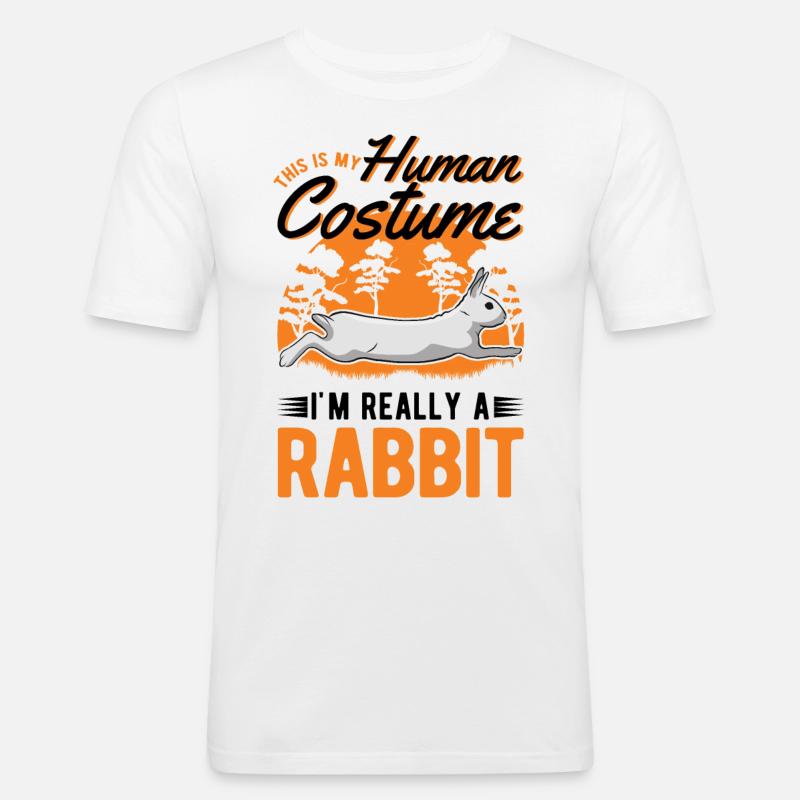 Rabbit Costume Bunny Rabbit Rabbit - Men's Slim Fit T-Shirt - white