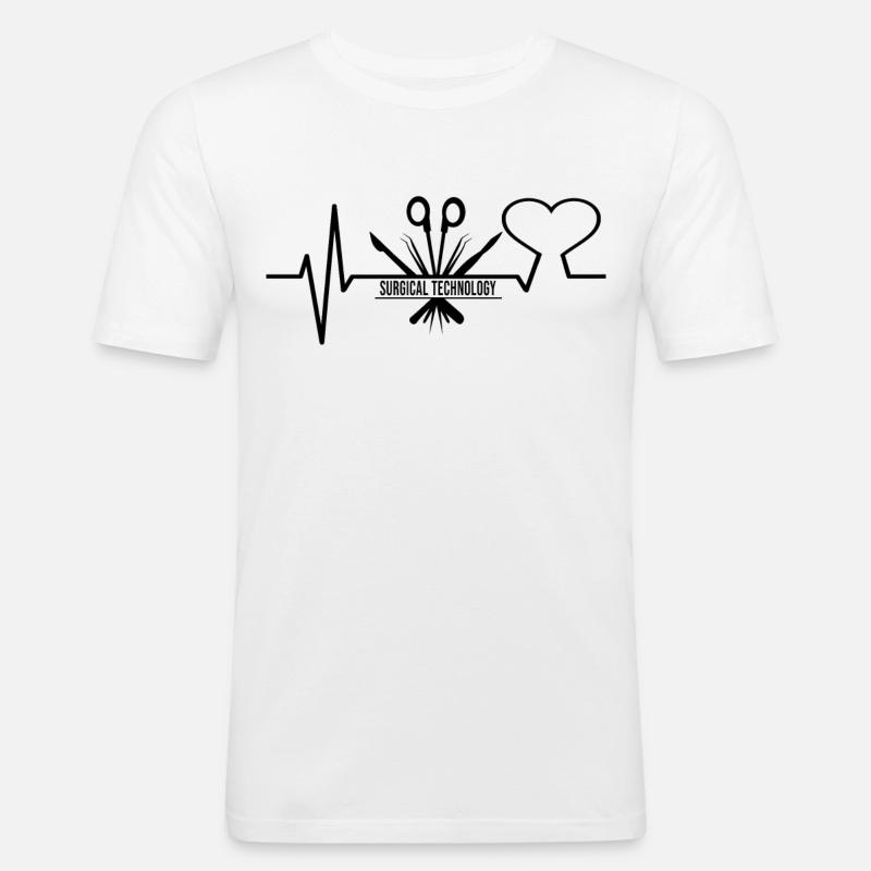 Chirurgisch-technischer Assistent Chirurg - Männer Slim Fit T-Shirt - Weiß