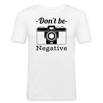 Photographes Dictons Drôles Photographe Nature Animale - T-shirt près du corps Homme - blanc - Devant - Nik (191cm)