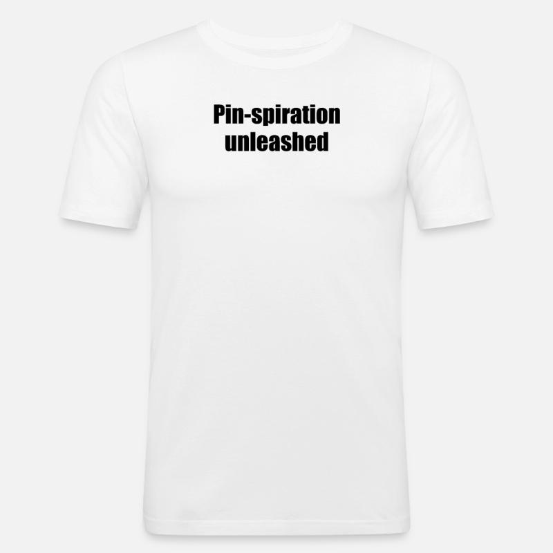 Bowling - Pin-spiration unleashed - Men's Slim Fit T-Shirt - white