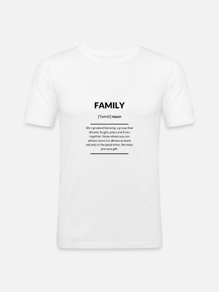 Family 2k20 Edition - Men's Slim Fit T-Shirt - white