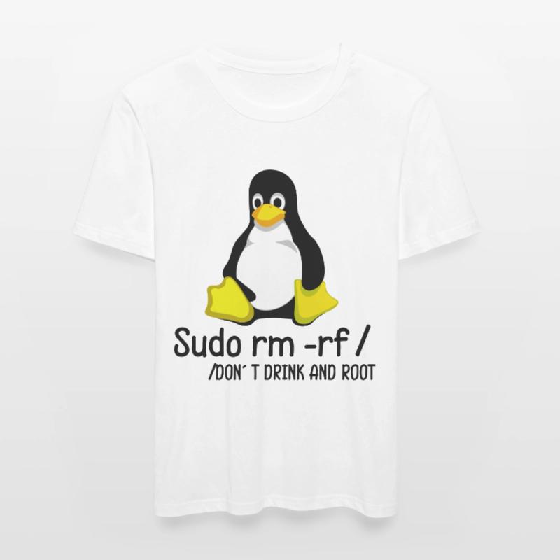 Root Programmierer Tux Pinguin Coding Männer Slim Fit T-Shirt