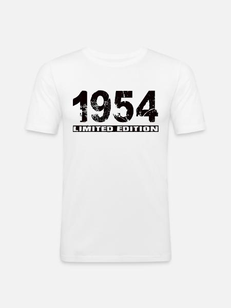 Édition limitée 1954 - T-shirt près du corps Homme - blanc