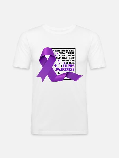 Lupus Awareness Month - Men's Slim Fit T-Shirt - white