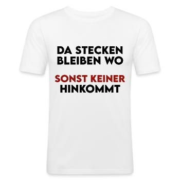 Lada Niva 4x4 offroad - Männer Slim Fit T-Shirt - Weiß - Vorne - Nik (191cm)