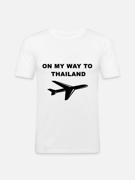 Thaïlande - T-shirt près du corps Homme - blanc