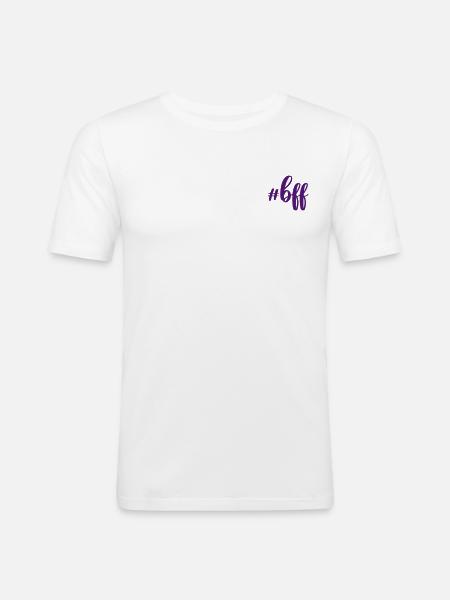 #bff - Men's Slim Fit T-Shirt - white