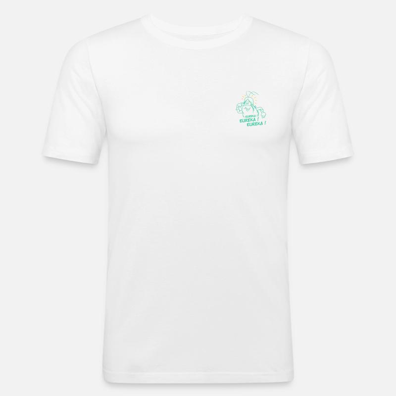 Eureka Eureka Eureka Hello Maestro - Männer Slim Fit T-Shirt - Weiß