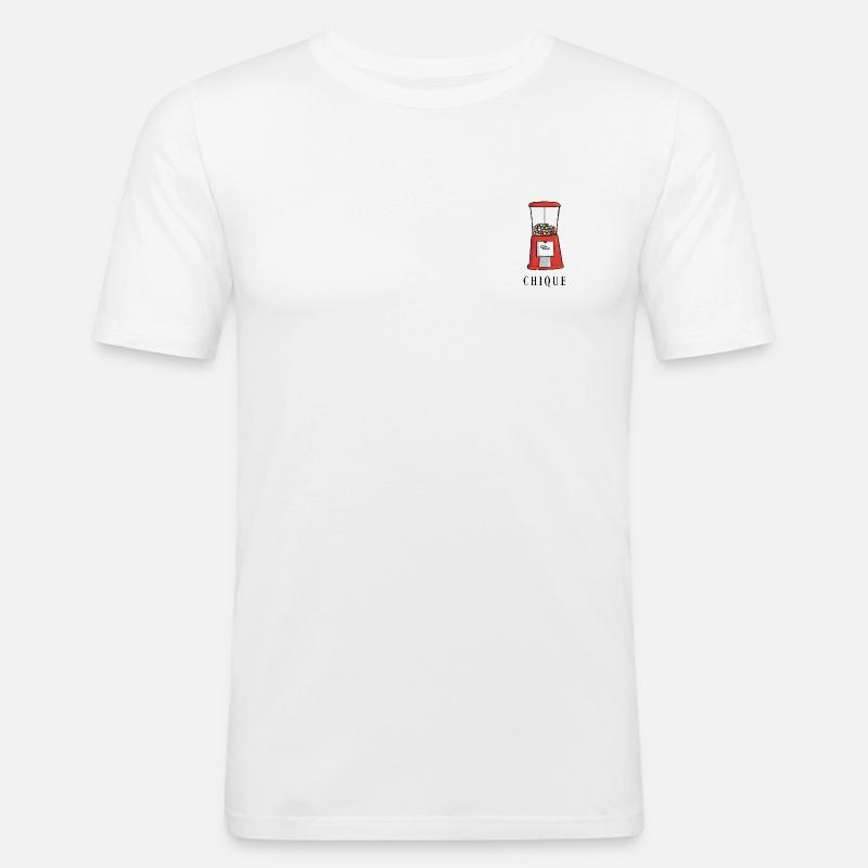 Schick - Männer Slim Fit T-Shirt - Weiß