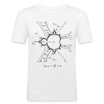 Quantité de pain aux amandes - T-shirt près du corps Homme - blanc - Devant - Nik (191cm)