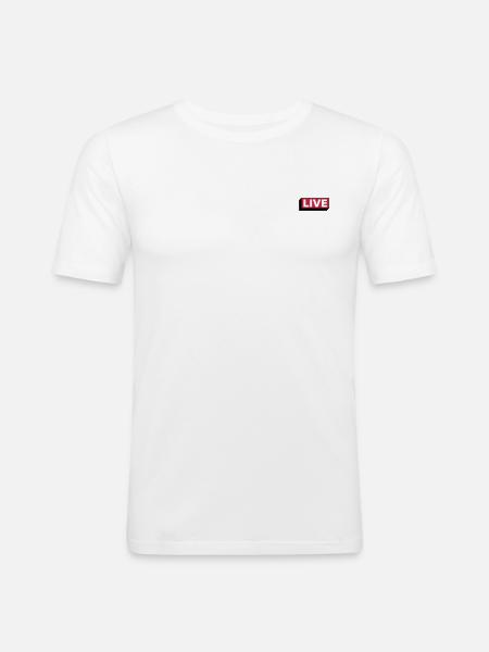 Live - Men's Slim Fit T-Shirt - white