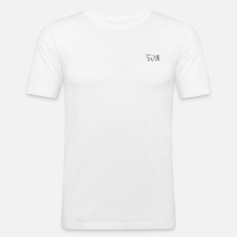 Berlin oder auch BÄRlin. - Männer Slim Fit T-Shirt - Weiß