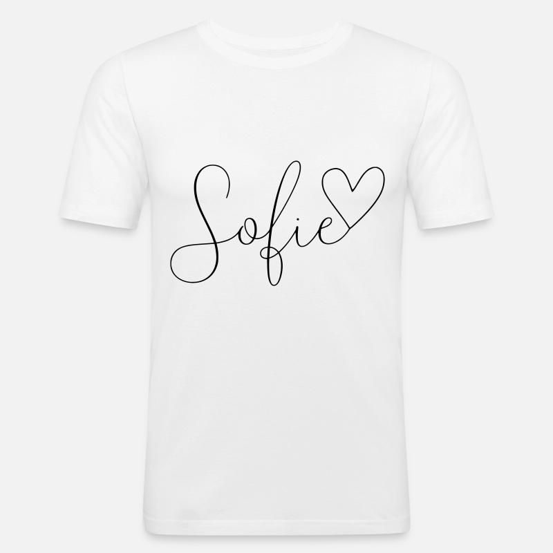 Sofie Name Vorname Mädchen - Männer Slim Fit T-Shirt - Weiß