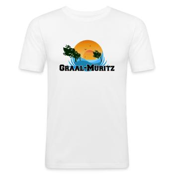 Graal-Müritz - Männer Slim Fit T-Shirt - Weiß - Vorne - Nik (191cm)