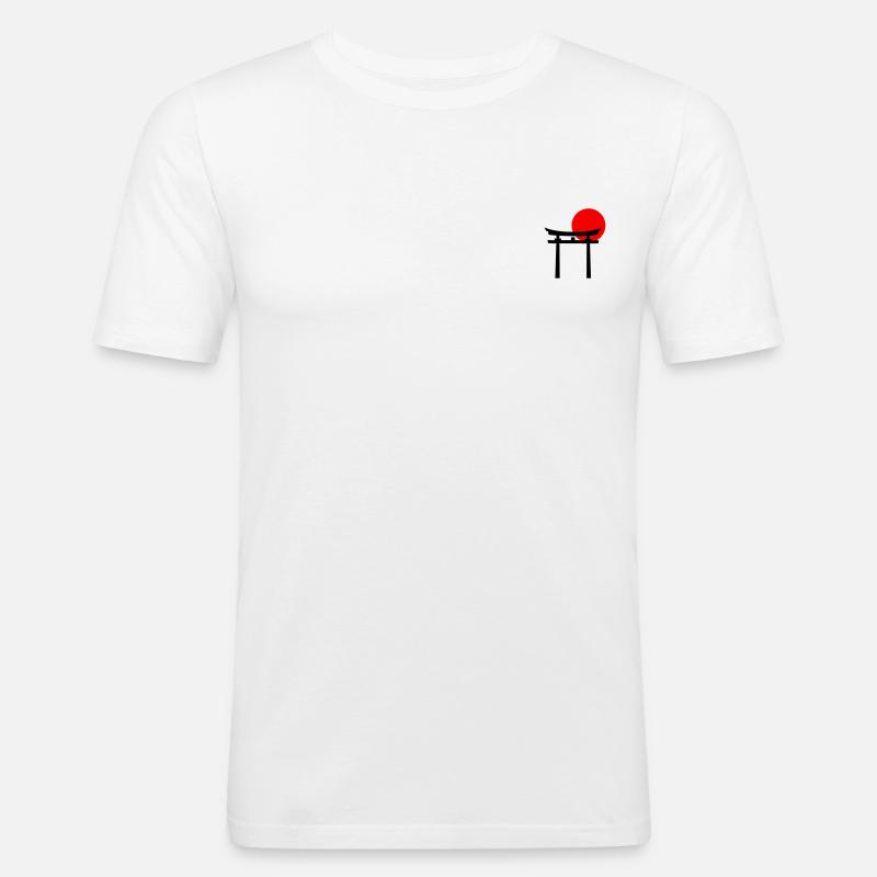 Torii - Männer Slim Fit T-Shirt - Weiß
