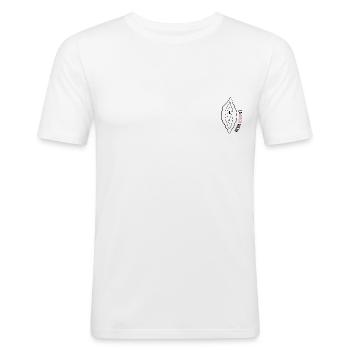 La Buena Vulva - Männer Slim Fit T-Shirt - Weiß - Vorne - Nik (191cm)