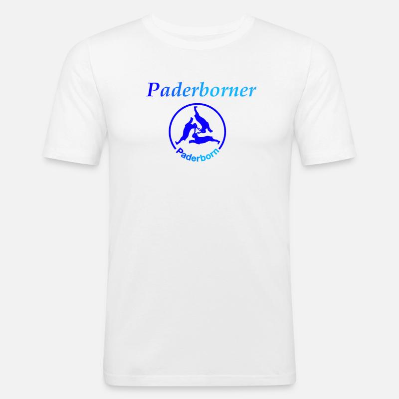 Paderborner - Männer Slim Fit T-Shirt - Weiß