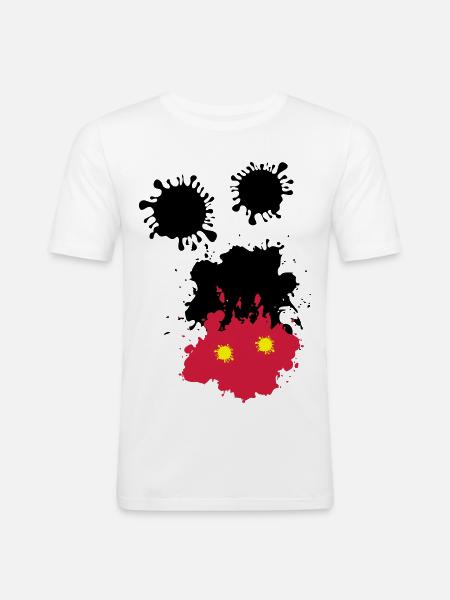 Mouse spots - Men's Slim Fit T-Shirt - white