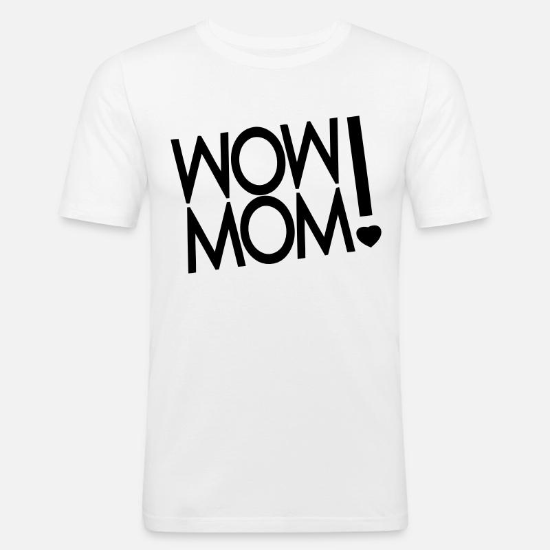 Mutter - Männer Slim Fit T-Shirt - Weiß