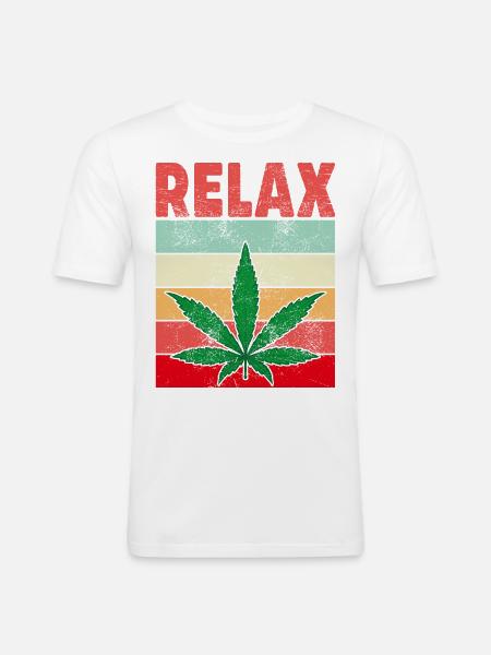 RELAX - T-shirt près du corps Homme - blanc