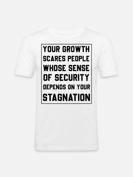 funny saying - Men's Slim Fit T-Shirt - white