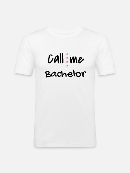 Bachelor 2025 Graduation Graduation - Men's Slim Fit T-Shirt - white
