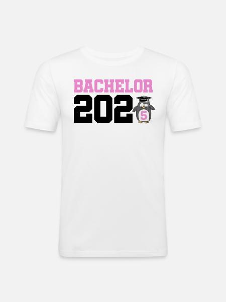 Bachelor 2025 Graduation Graduation - Men's Slim Fit T-Shirt - white