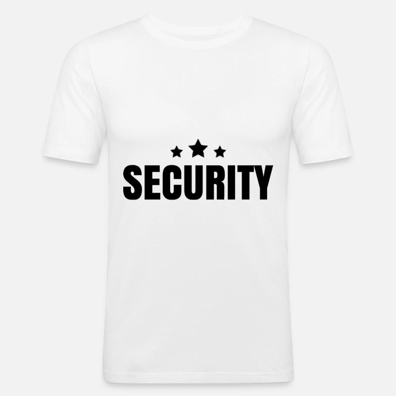 Security Security Security Security Service - Men's Slim Fit T-Shirt - white