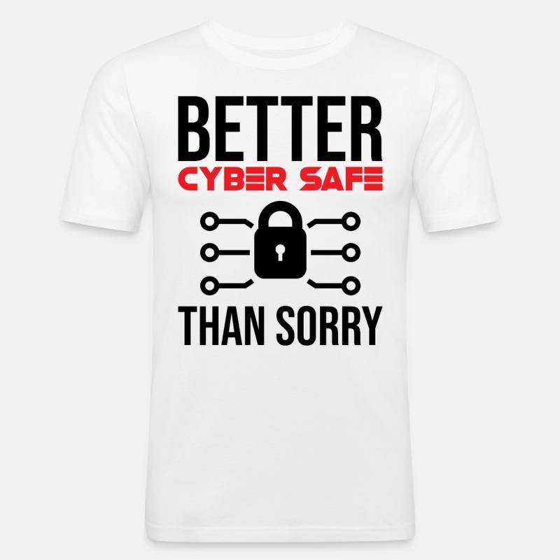 Cybersecurity Computer Security Cybersecurity - Men's Slim Fit T-Shirt - white