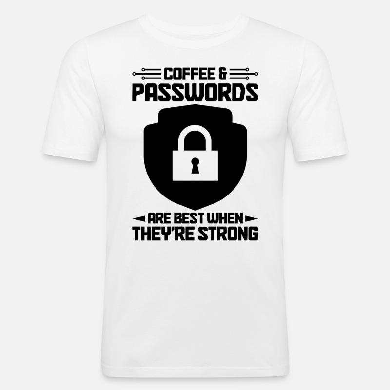 Cybersecurity Computer Security Cybersecurity - Men's Slim Fit T-Shirt - white