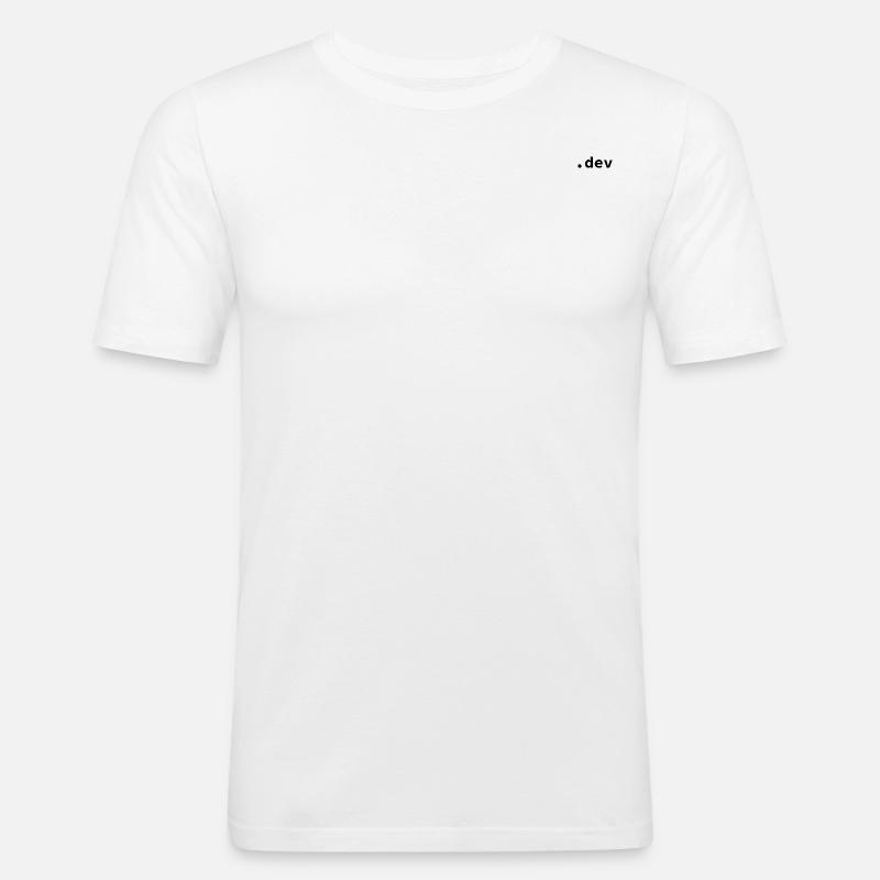 Code Enthusiast - Männer Slim Fit T-Shirt - Weiß