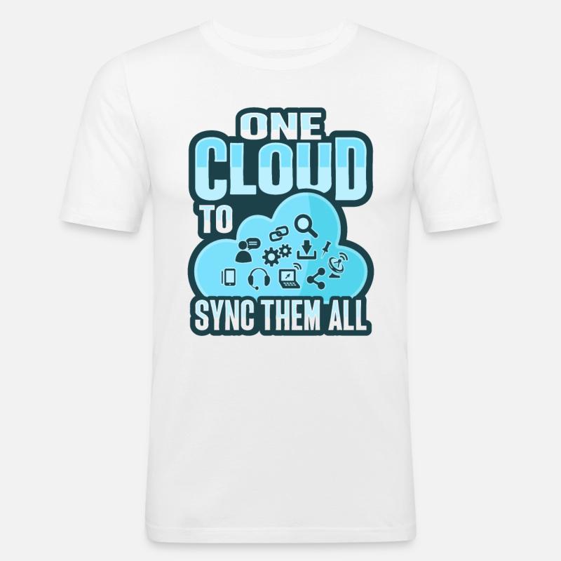Cloud-Administrator Cloud-Devops - Männer Slim Fit T-Shirt - Weiß