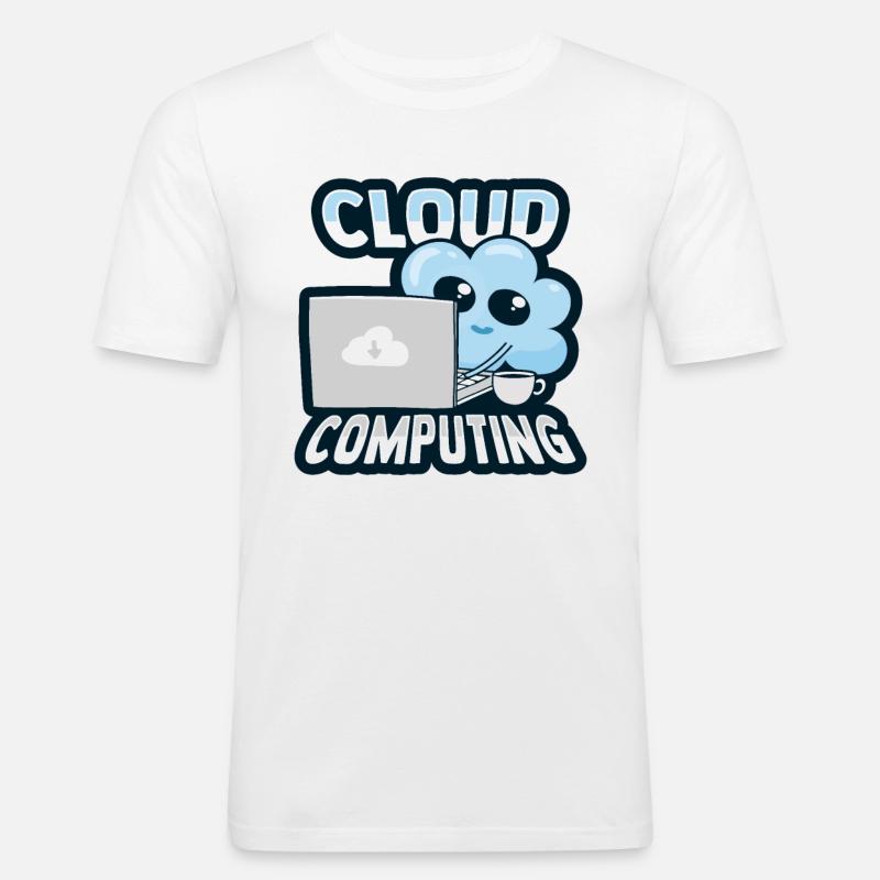 Cloud Administrator Cloud Devops - Men's Slim Fit T-Shirt - white