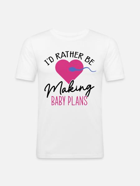 Surrogate Mother IVF Transfer Day - Men's Slim Fit T-Shirt - white