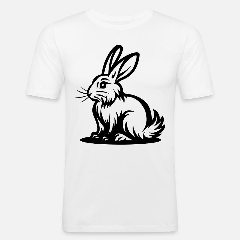 Easter Bunny Icon Easter - Men's Slim Fit T-Shirt - white