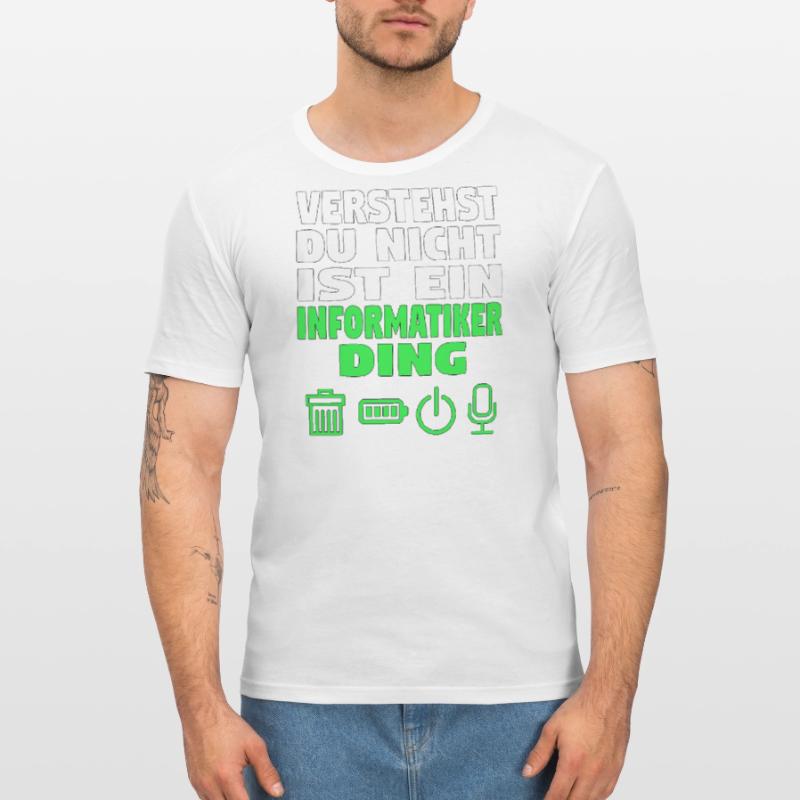Informatik Computer Programmierer Entwickler Coder Männer Slim Fit T-Shirt