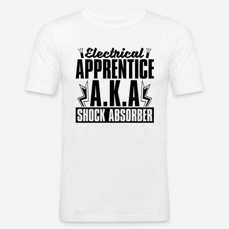 Electrical Apprentice A.K.A Electronics Engineer - Männer Slim Fit T-Shirt - Weiß