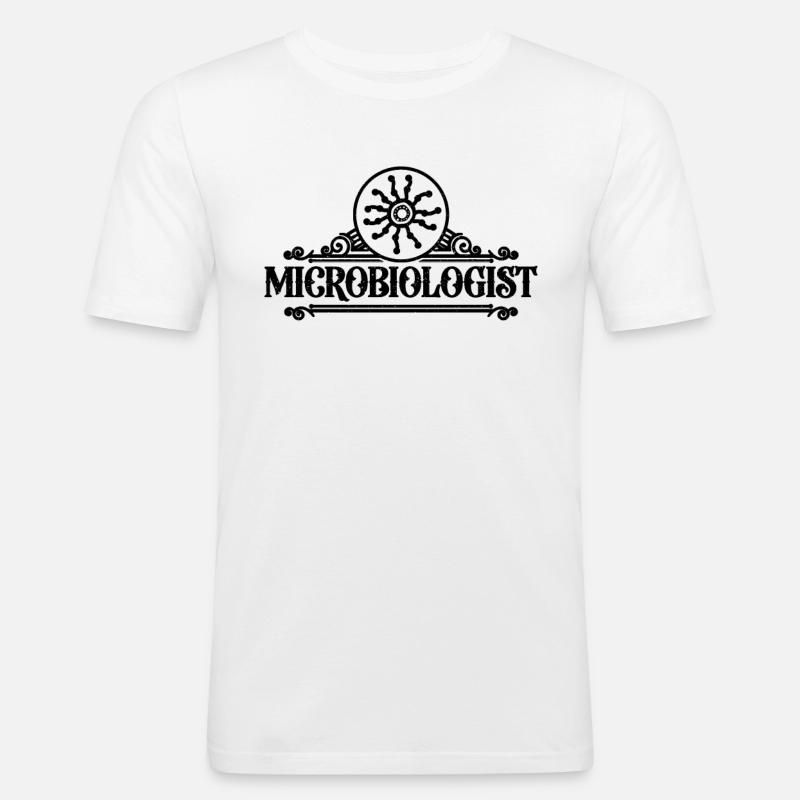 Microbiologist Biologist Science Microbiologists - Männer Slim Fit T-Shirt - Weiß