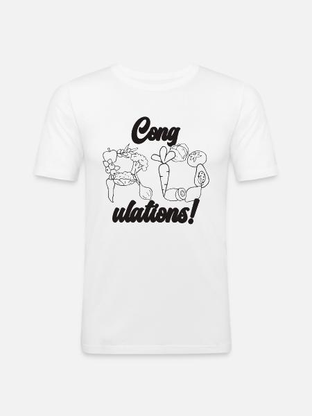 Congratulations Dietitian Nutritionist Dietitians - Men's Slim Fit T-Shirt - white
