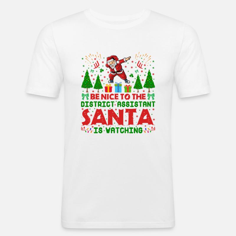 Weihnachten - Männer Slim Fit T-Shirt - Weiß