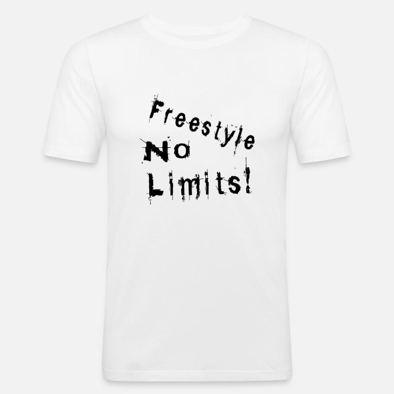 Freestyle No limits - Männer Slim Fit T-Shirt - Weiß