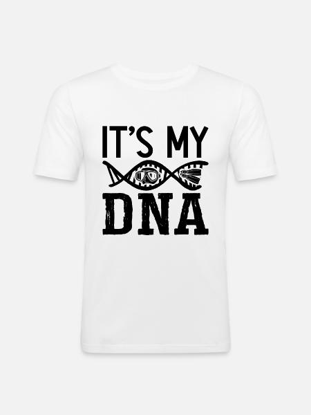 Freediving Gift Idea - Men's Slim Fit T-Shirt - white