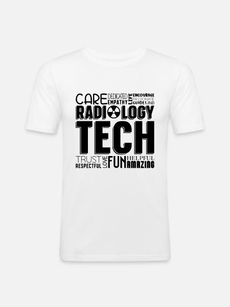 Röntgentechniker Krankenhaus Coole Geschenkidee - Männer Slim Fit T-Shirt - Weiß