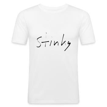 Anus anal sex stinky stinks - Men's Slim Fit T-Shirt - white - Front - Nik (191cm)