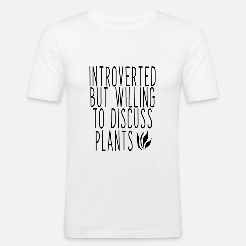 Pflanzen Umwelt - Männer Slim Fit T-Shirt - Weiß