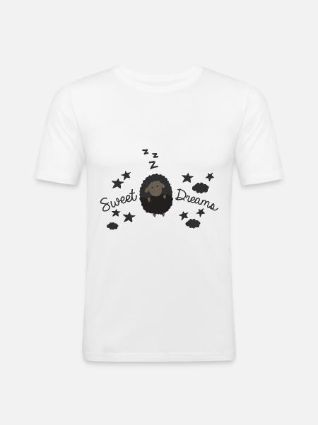 Sweet Dreams - Black Sheep - Sweet Dreams - Men's Slim Fit T-Shirt - white