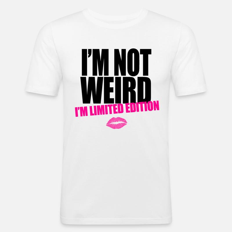Spruch Sprüche - Männer Slim Fit T-Shirt - Weiß